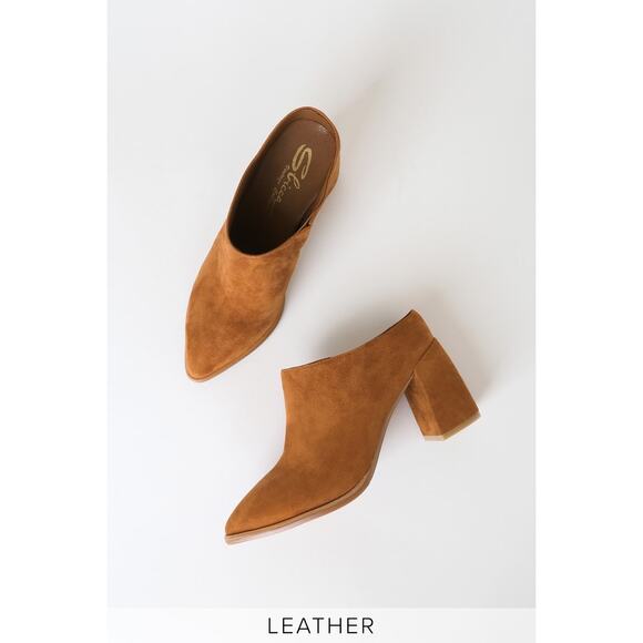 Sbicca Morrow Whiskey Suede Leather Pointed-Toe Mules Sz 6 Womens Shoe MSRP $130 - Picture 5 of 5